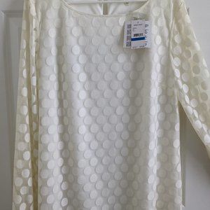 NWT Nine West White Blouse Size XL